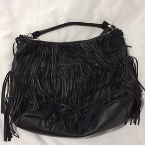 Large fringed handbag